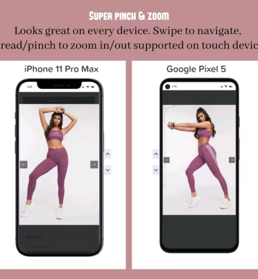 super pinch zoom image mobile responsive